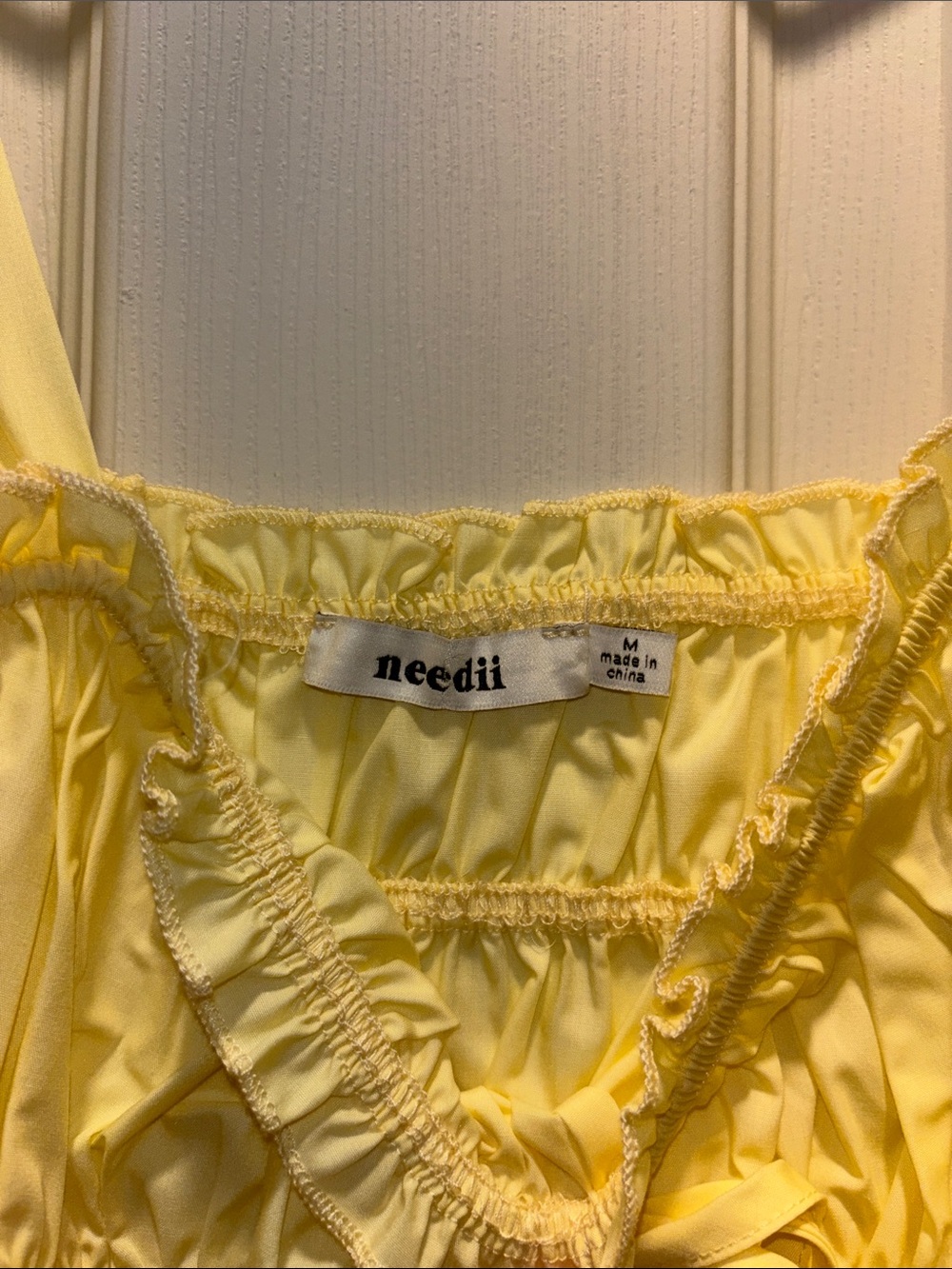 Yellow Ruffled Top - Picture 3 of 3
